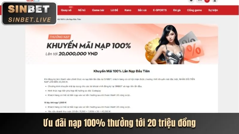 Các chương trình khuyến mãi và tiền thưởng hấp dẫn tại 5keo link mới